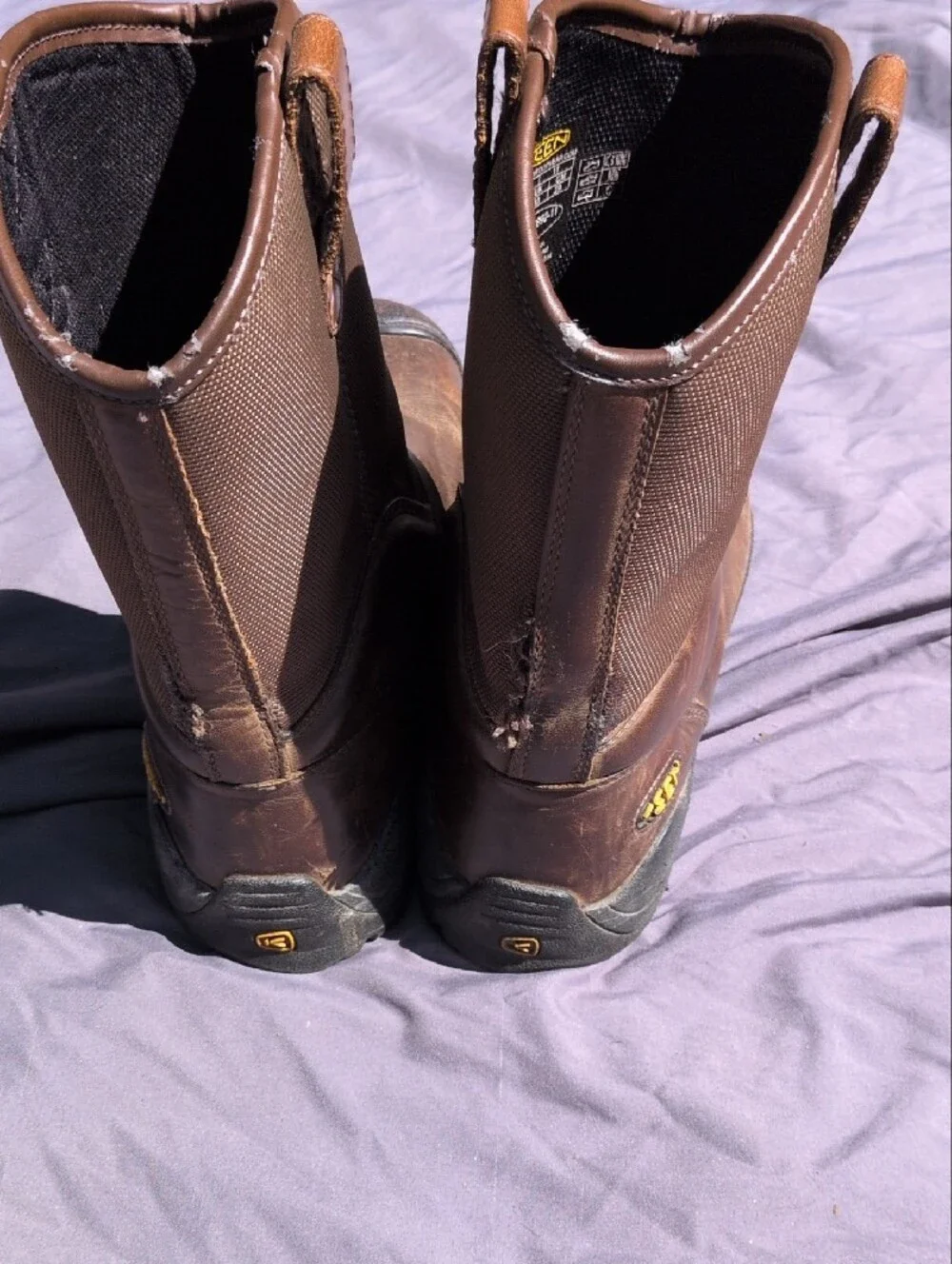 Keen Men's Brown Pull-On Work Boots